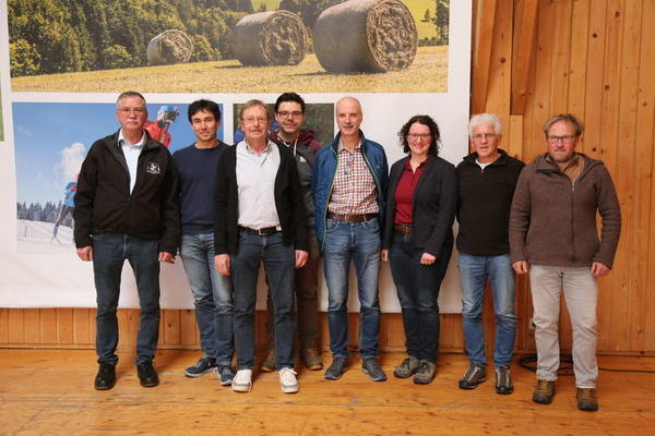 Die neu gewhlte Vorstandschaft (es fehlen Christine Rombach und Werner Schulthei) Foto Alfred Schwr